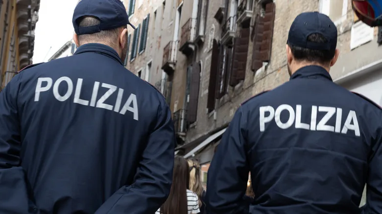 Italian police on patrol