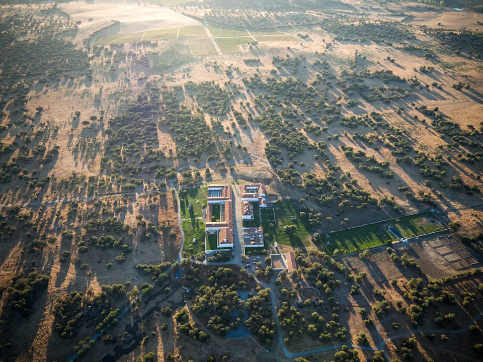 Aerial view of São Lourenço do Barrocal