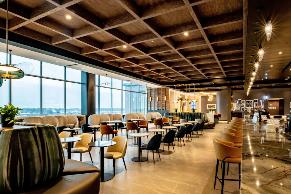 Delta Air Lines opened its new Concourse D Sky Club at Atlanta's Hartsfield Jackson International airport on April, 7, 2025.