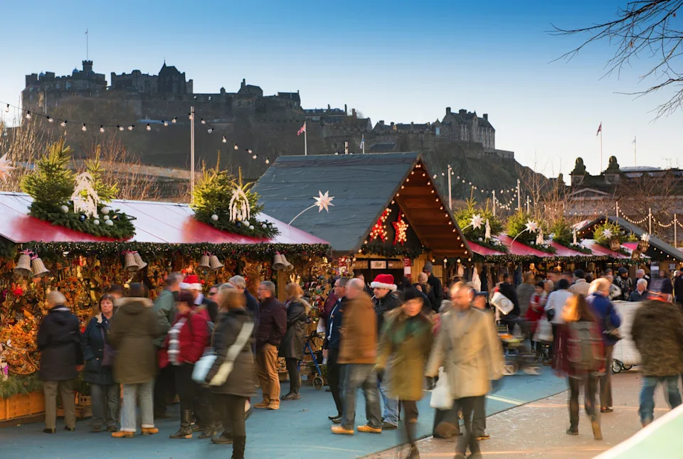 Edinburgh Christmas market sits right in the heart of the city