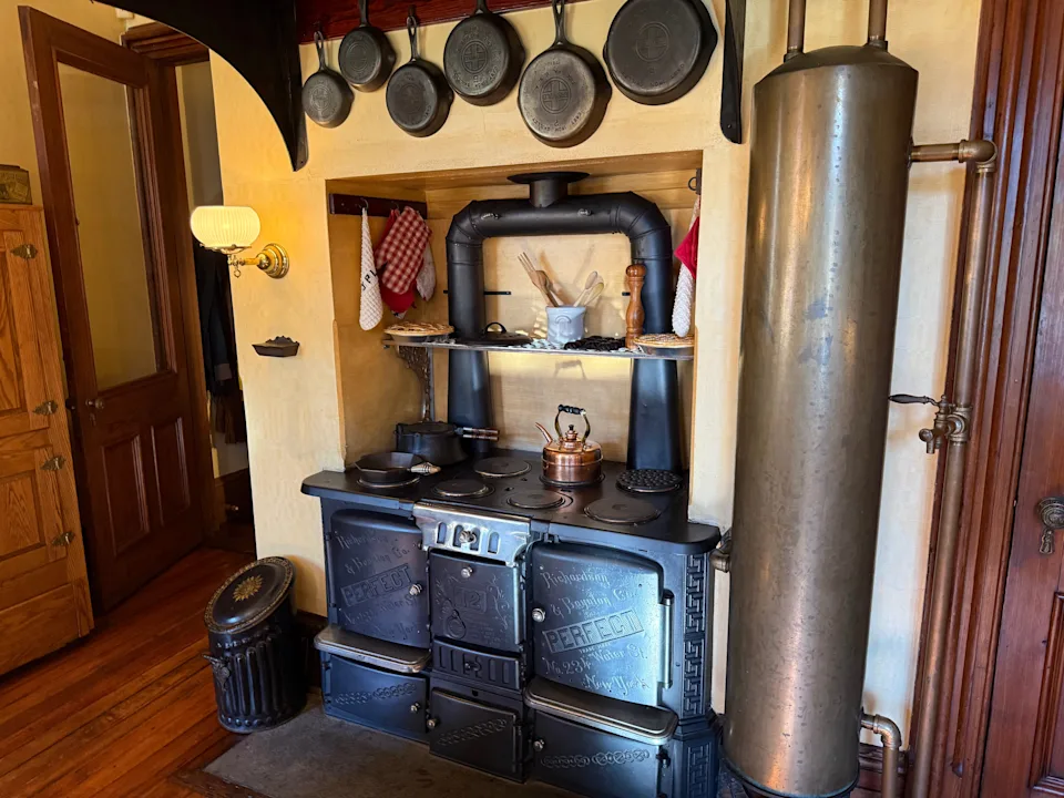 The kitchen of a mid-19th-century house.