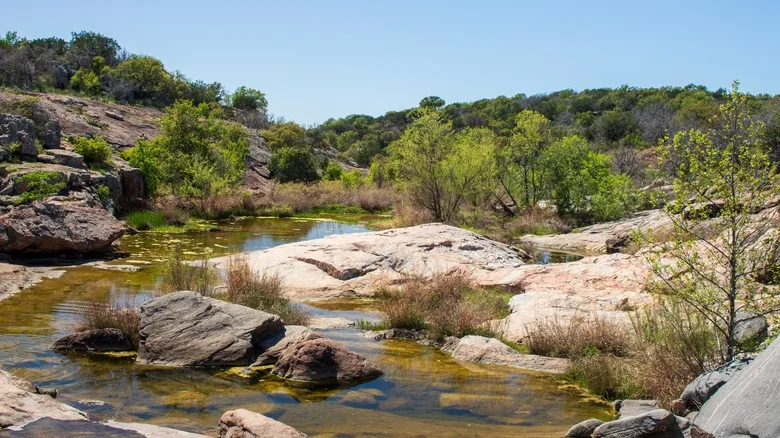 Creek landscape in Texas Hill Country