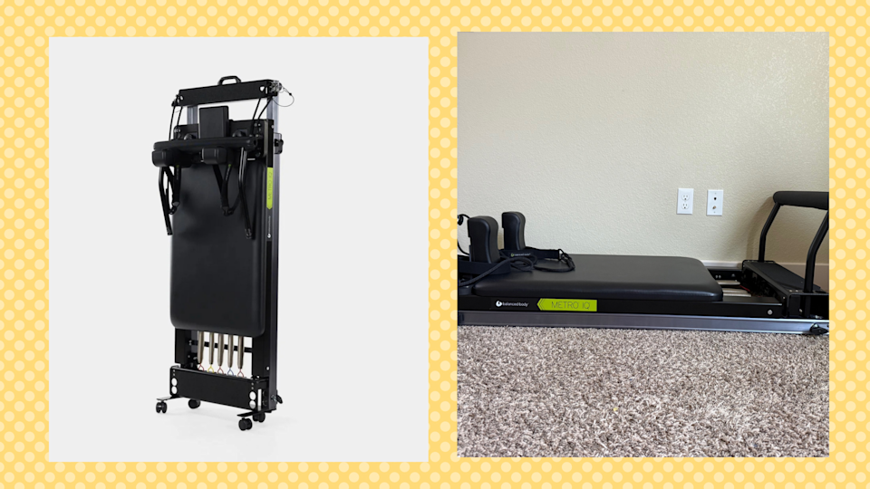 The Metro IQ Reformer can be collapsed and stored either upright or under the bed, depending on the wheels you choose. 