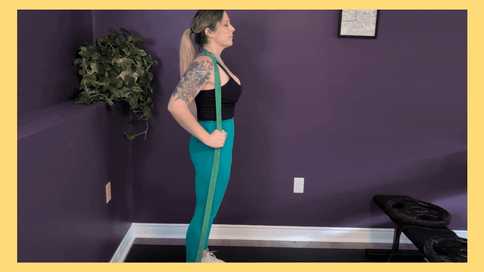 You'll really "wake up" your hamstrings and glutes when you try this banded good mornings exercise. 