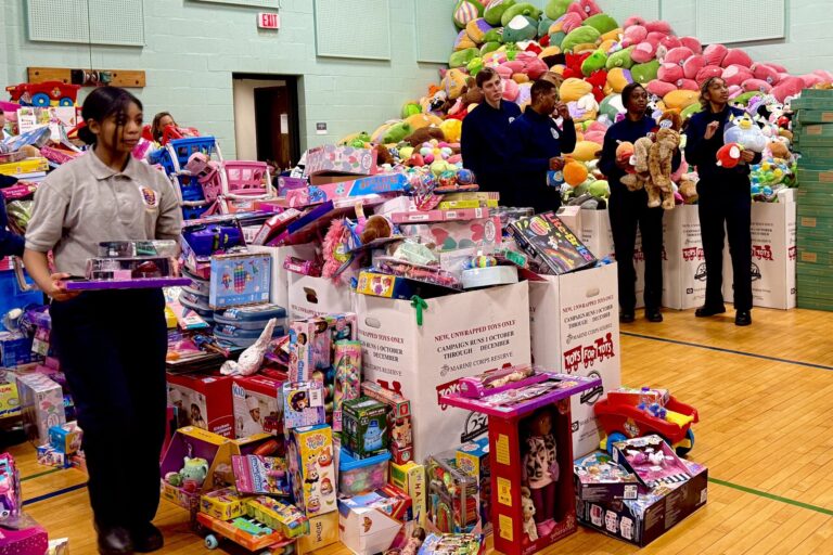 Prince George’s County fire and police departments team up for Toys for Tots