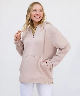 An oversized hoodie with a built-in sleep mask