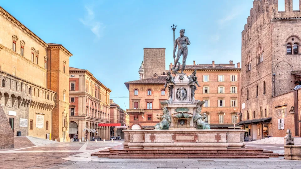 Piazza del Nettuno square in Bologna, Emilia-Romagna, Italy