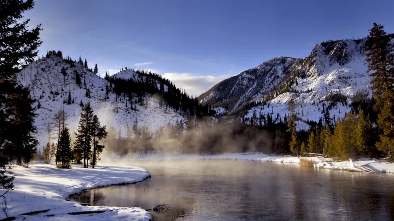 Yellowstone National Park in winter
