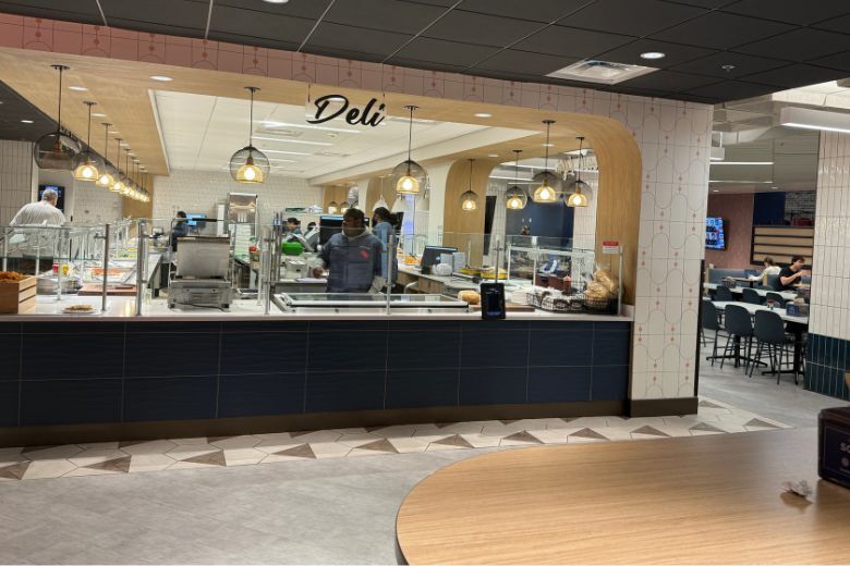 american university dining hall food