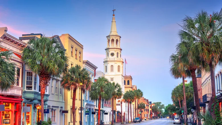 Colorful buildings in Charleston