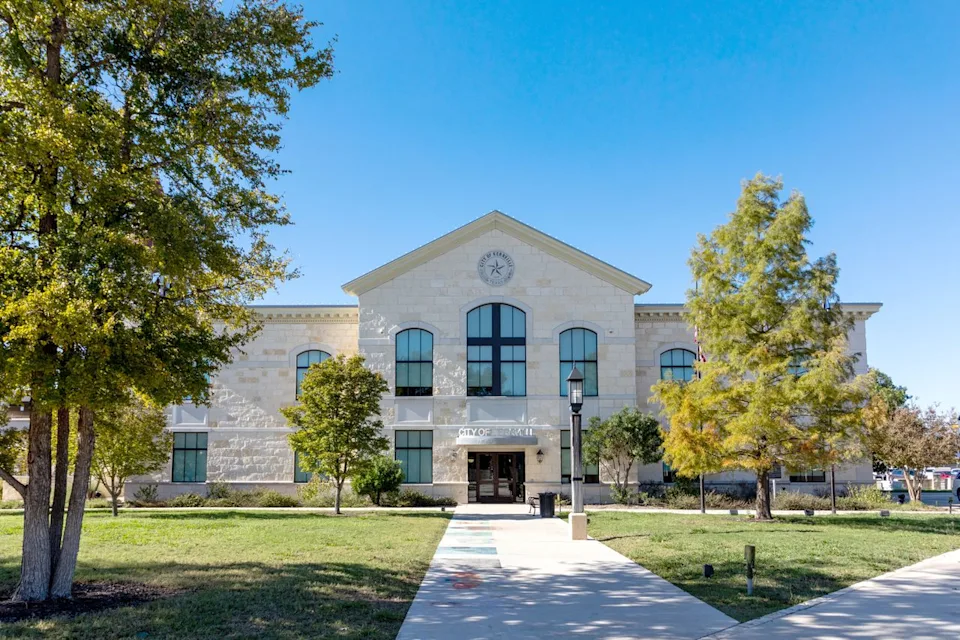 travelview/Getty Images City hall in Kerrville, Texas.