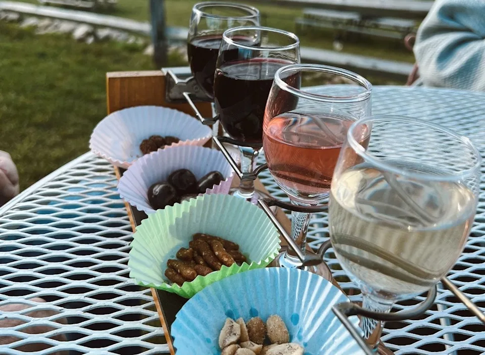 Wine and nut pairins at Aquila's Nest