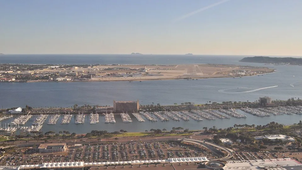 San Diego Bay with Naval Air Station North Island