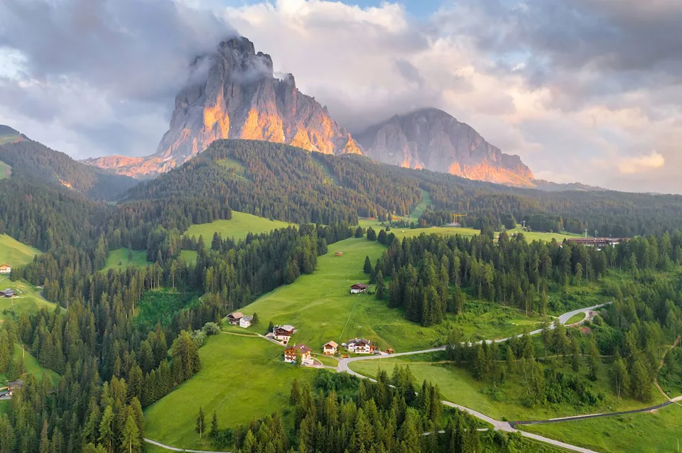 Ratnakorn Piyasirisorost/Getty Images Scenic view of Val Gardena, a famous Dolomite valley in the Alto Adige part of the Trentino-Alto Adige region.