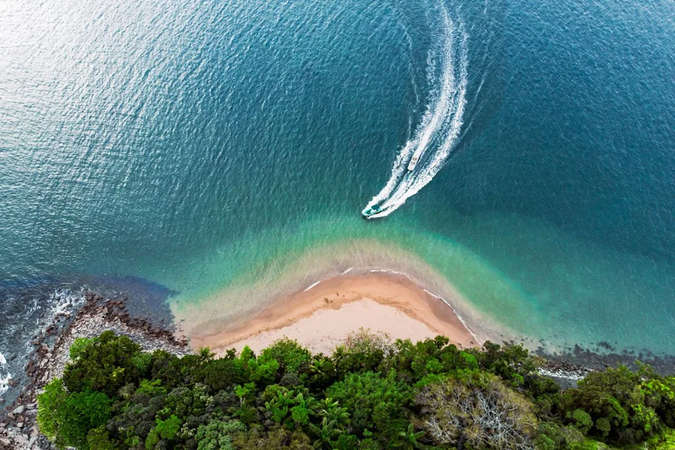 William Peixinho/500px/Getty Images Aerial view of Ubatuba, Brazil.
