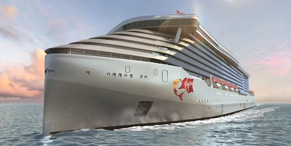 A Virgin cruise ship.