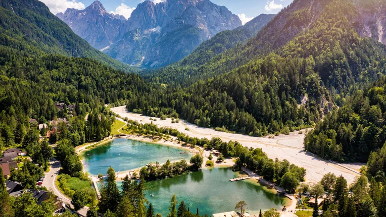 View of Triglav National Park in Slovenia