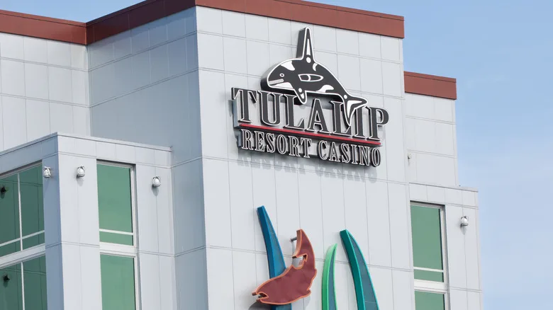 Outside view of the Tulalip Resort and Casino in Washington