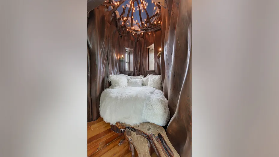 The home also features a cozy alcove known as the fairy bed.