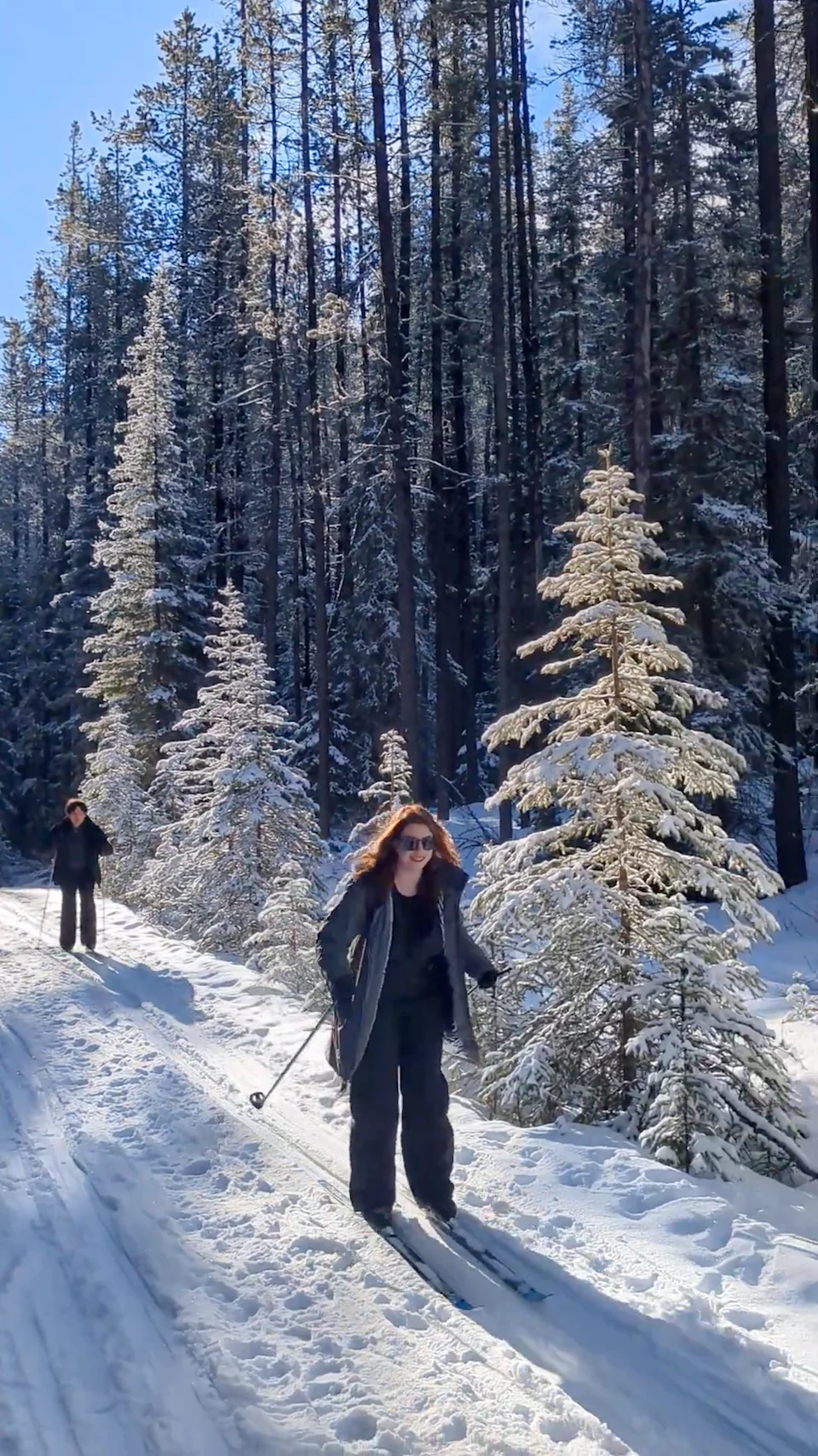 Nordic skiing in Banff in winter