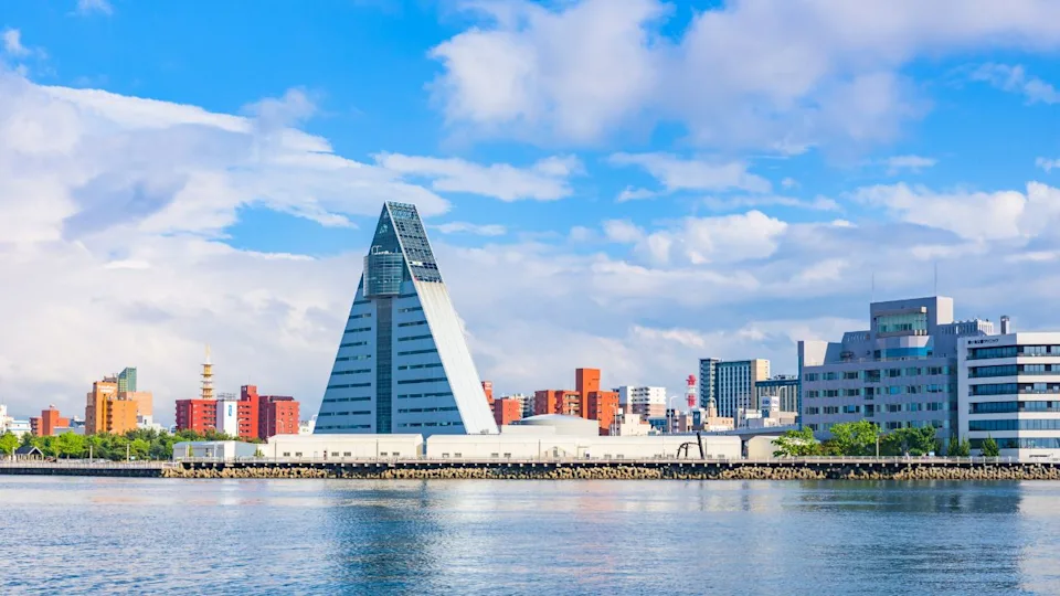 Aomori Prefecture Tourist Center (ASPM) skyscraper building, Aomori City, Aomori Prefecture, Japan