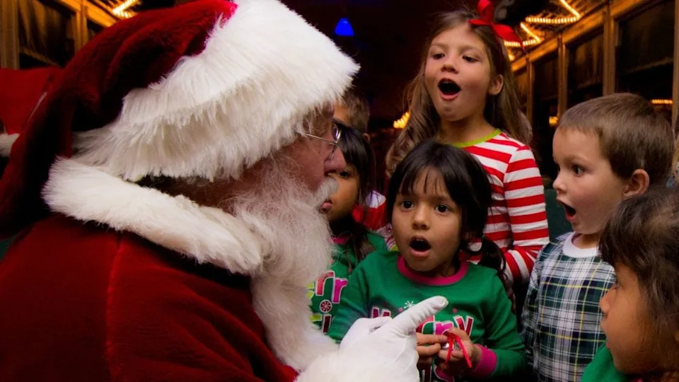 The Grand Canyon Railway's immersive Polar Express Christmas train ride lets kids meet Santa at the North Pole.