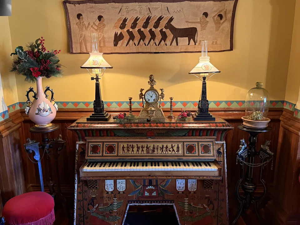 An organ within a 19th Century mansion.