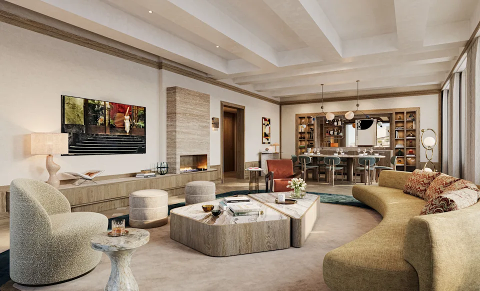 The Presidential Suite at Six Senses Milan leans into crafted glamor.