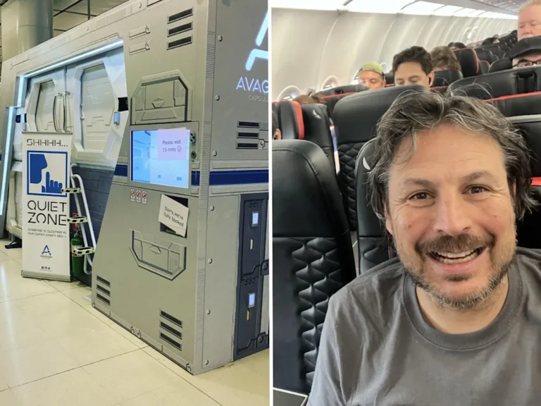 I stayed in a pod at an airport for $50. It was tiny and a bit awkward, but I slept surprisingly well between my flights.