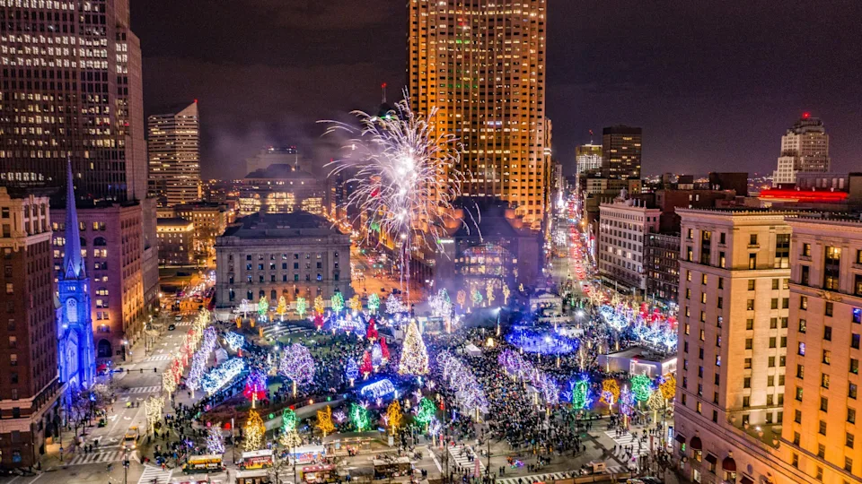 holiday lights of Cleveland