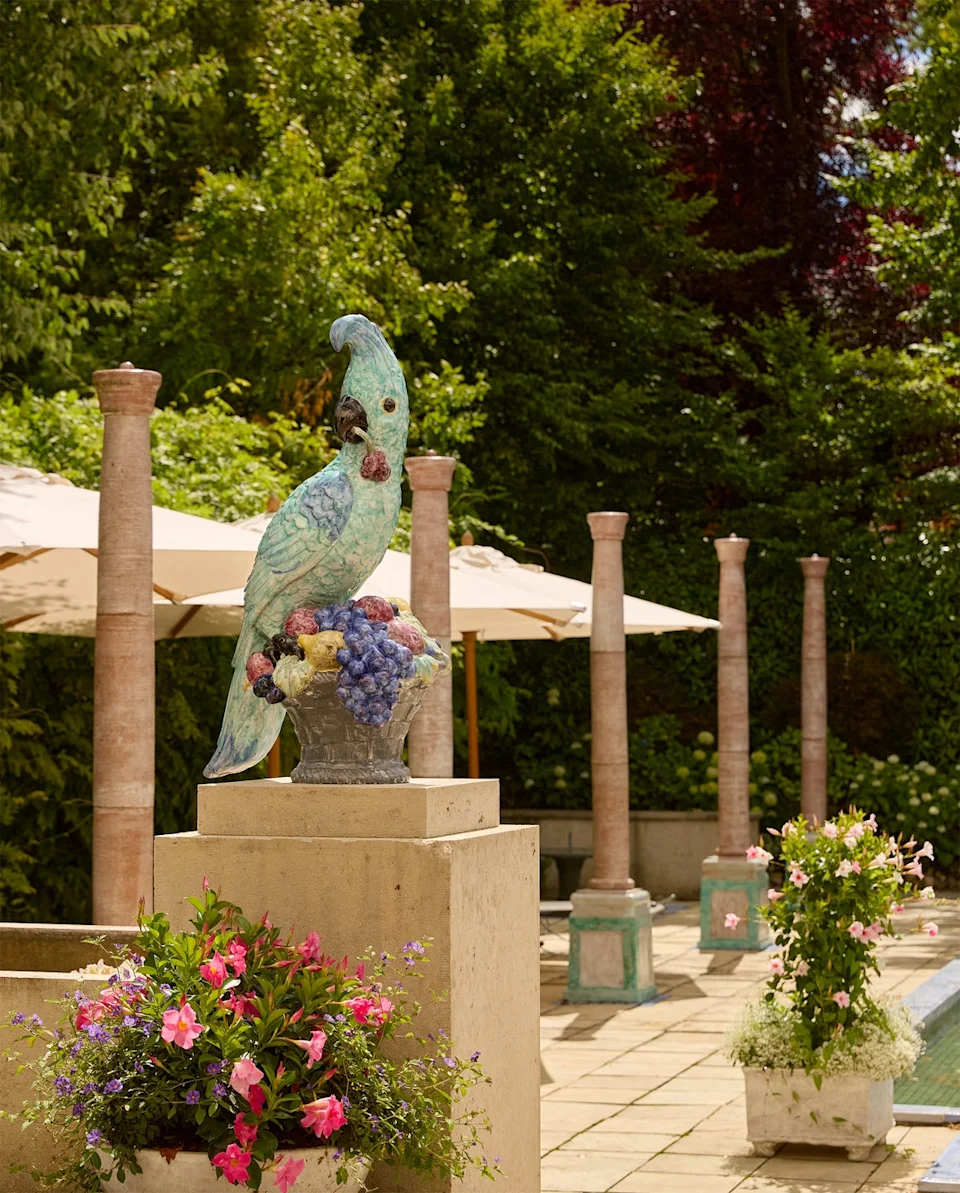 Poolside at Kempinski's villa, the Royal Residence Nymphenburg, Munich.