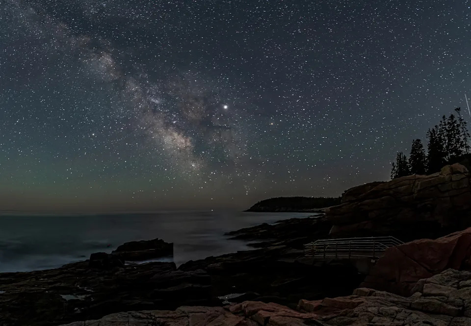 Milky Way over Acadia National Park in Maine