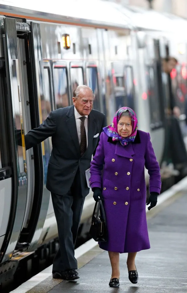 Queen Elizabeth II Arrives At King's Lynn Station