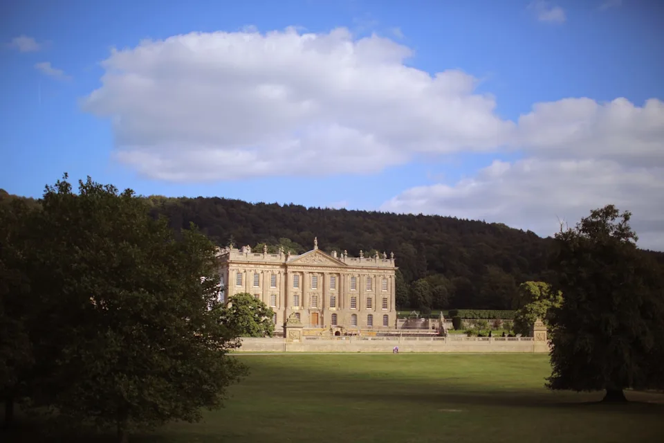 chatsworth, england september 05: a general view of chatsworth house, the stately home of the duke and duchess of devonshire on september 5, 2012 in chatsworth, england. the magnificent grand house was recently voted as britains favourite stately home in a survey conducted by consumer magazine which. (photo by christopher furlong/getty images)