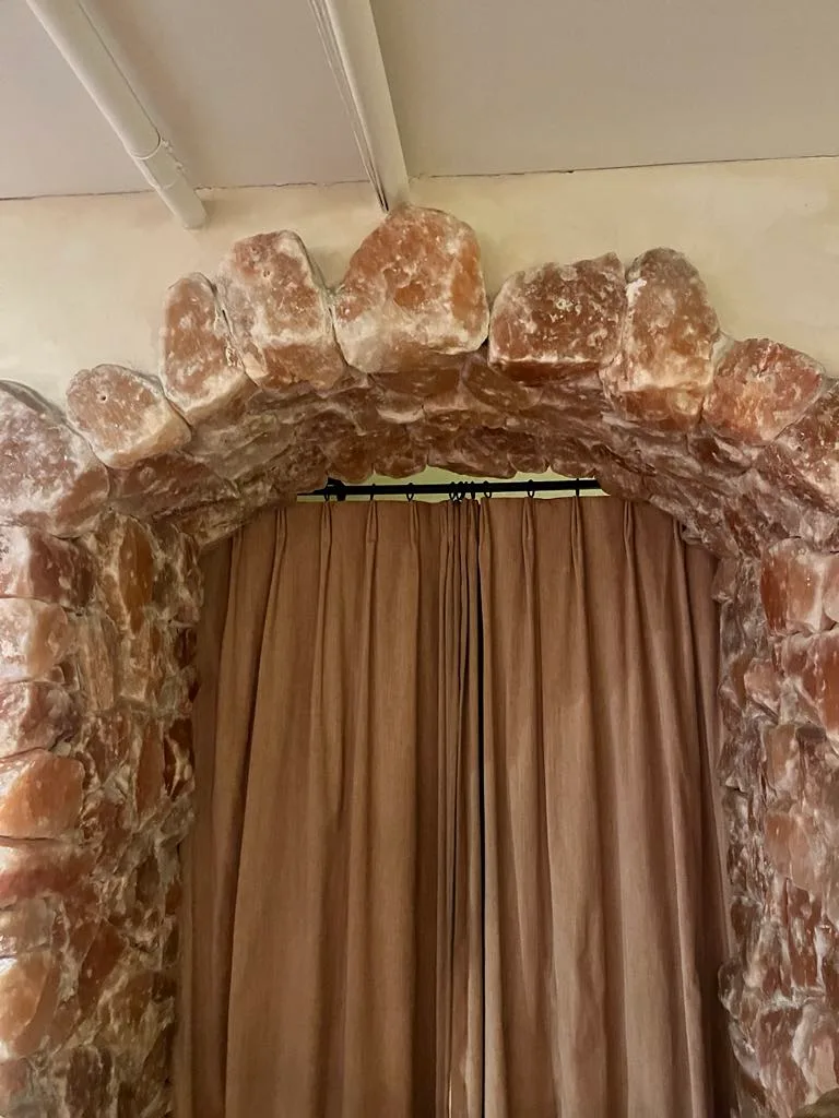 Entrance to the salt cave in Santa Barbara