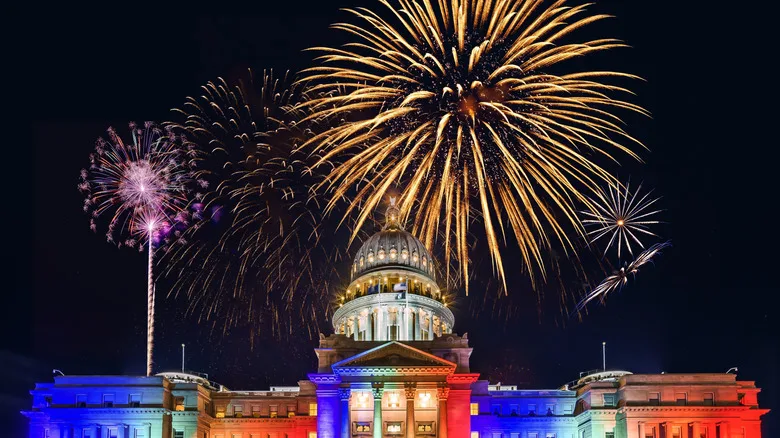 Fireworks over Boise, Idaho