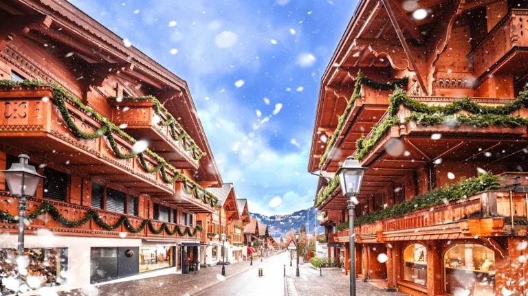 Switzerland’s Glam Mountain Town Has A Chalet-Lined Promenade, 5-Star Resorts, And A Skiable Glacier
