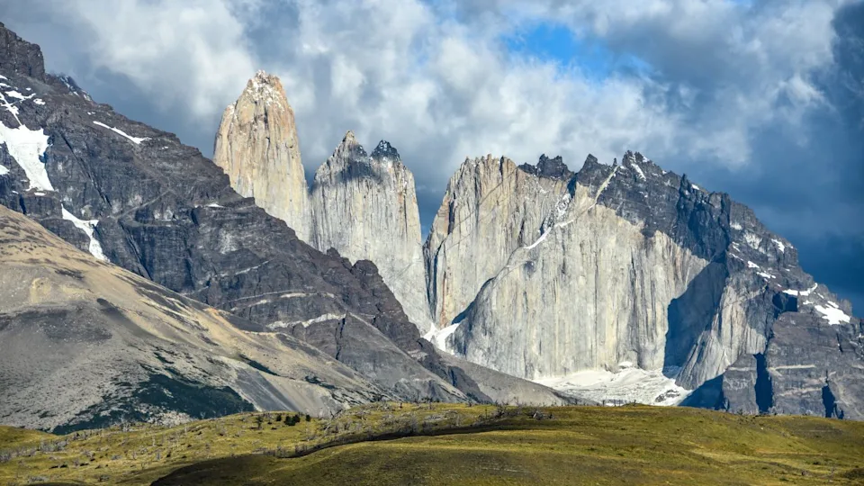 Views of Torres del Paine from Laguna Armaga. Patagonia, Chile