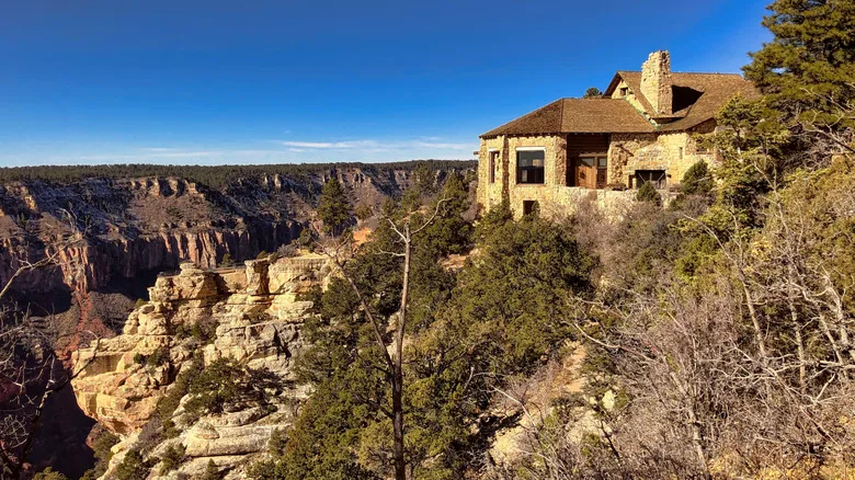 The Grand Canyon Lodge before it was destroyed by a fire