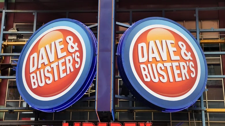 Dave & Buster's sign in Times Square