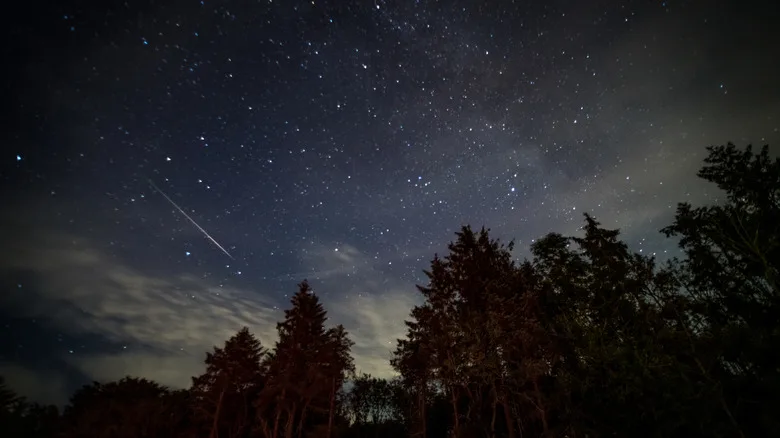 Meteor shower at Hawnby, North York Moors