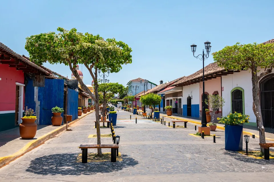 Stefan Cristian Cioata/Getty Images Colorful street in Granada, Nicaragua.