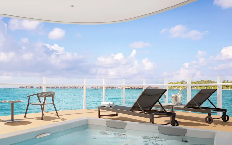 Balcony cabin on bard Silversea