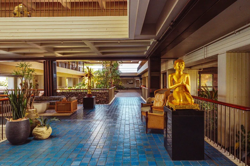 Taylor McIntyre/Travel + Leisure Interior decorations inside Mauna Kea Beach Resort.