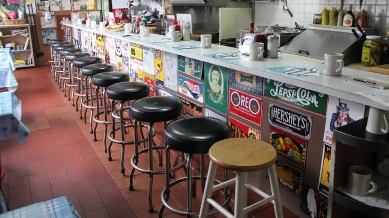 Counter seating at Galley Diner
