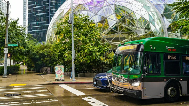 The bustling streets of Seattle