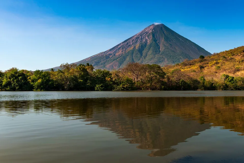 Tiago_Fernandez/Getty Images View of Concepcion Volcano from Ometepe Island in Nicaragua.