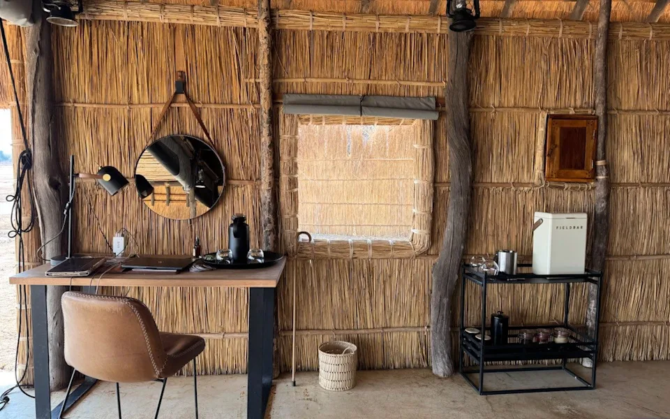 Inside a room at Time + Tide's Kakuli bushcamp