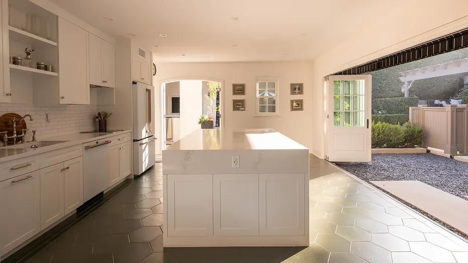 The guest house also features its own kitchen.