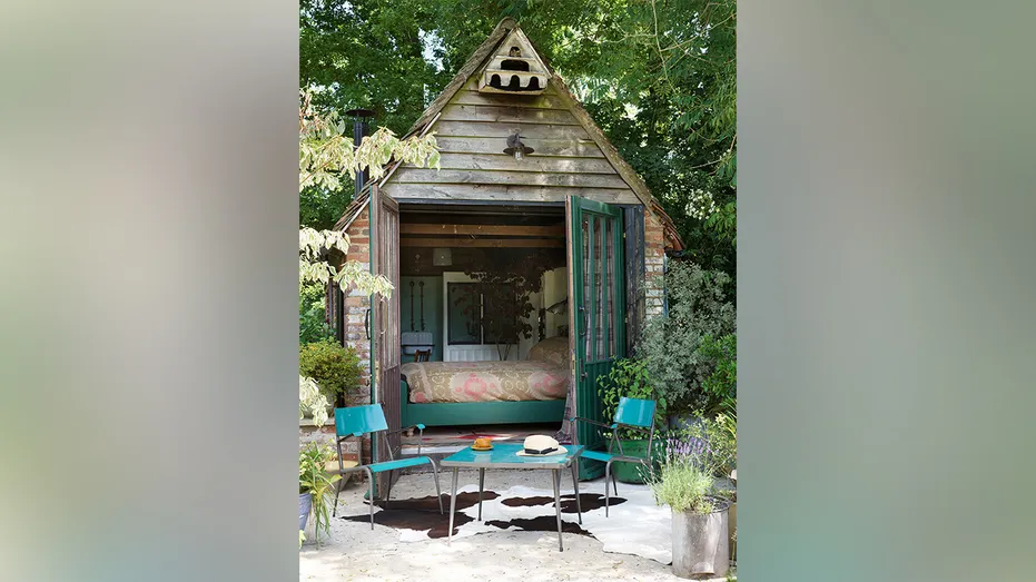 The grounds also include a converted garage which acts as a guest suite.